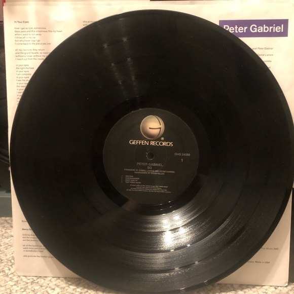 Peter Gabriel LP So 1986 NM Vinyl Beauty - Picture 4 of 10